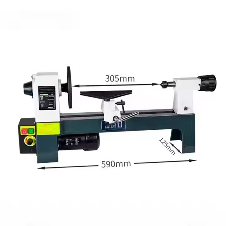 Woodworking Lathe Variable Speed 550W - Mini tokarka do drewna 550W z