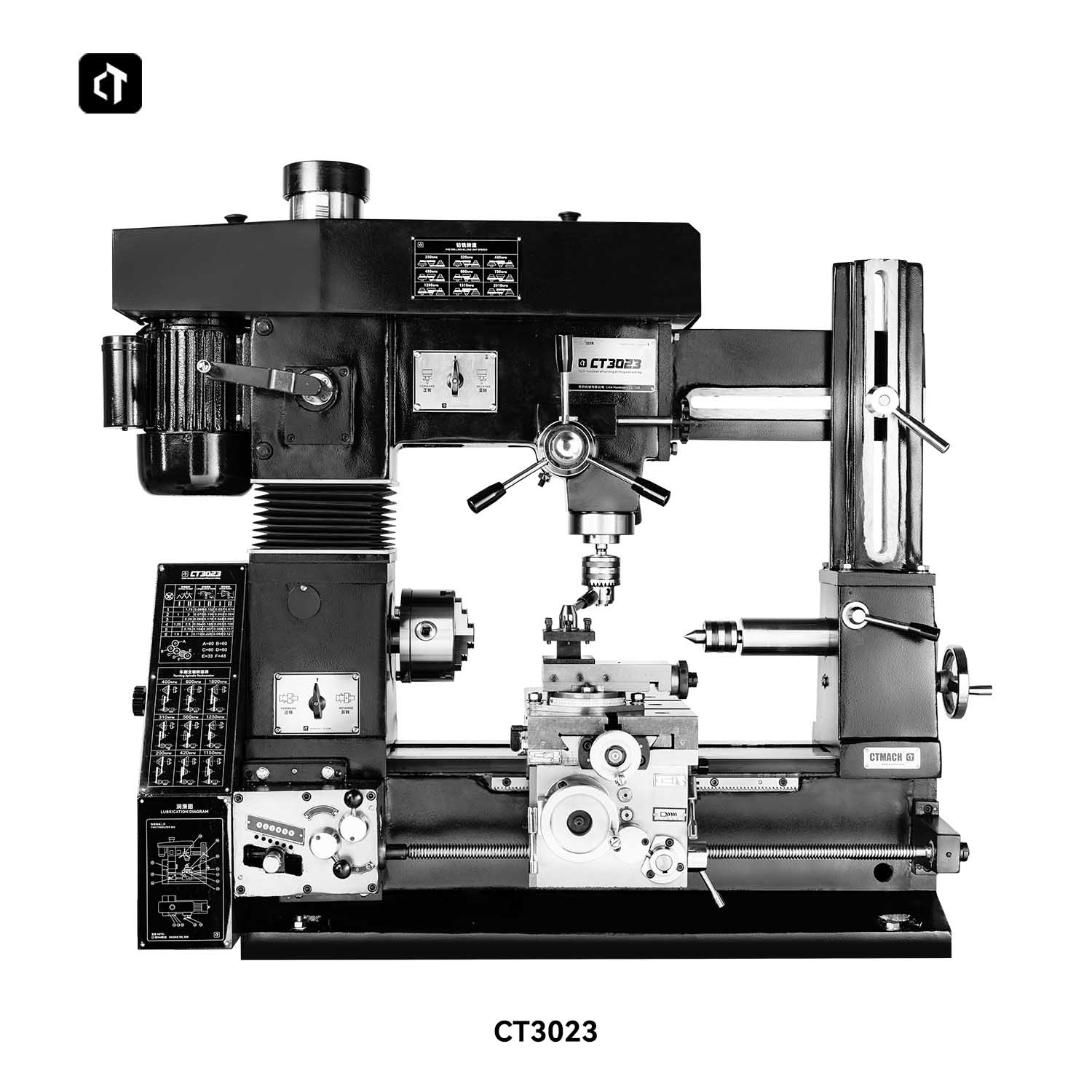 Bench Lathe 750W Metal - CT3023 – wielofunkcyjna tokarka do obróbki