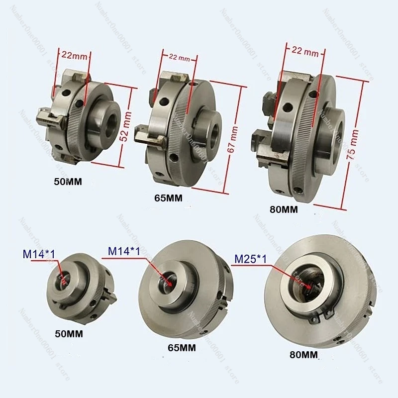 Lathe Chuck 3 Jaw 125Mm - 1szt Ręczny samocentrujący uchwyt tokarski 3/4