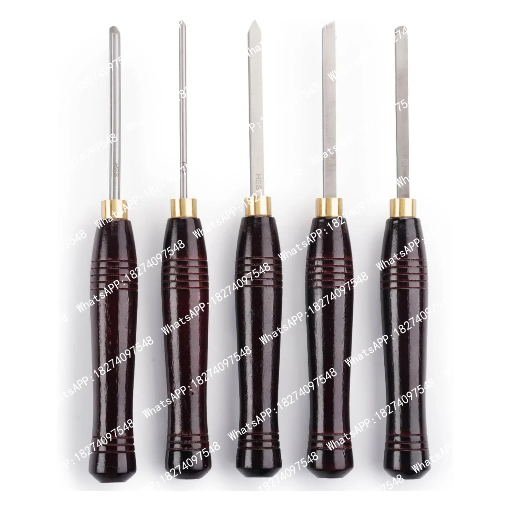 Woodturning Tools Set Hss - 5-częściowy zestaw narzędzi do toczenia drewna