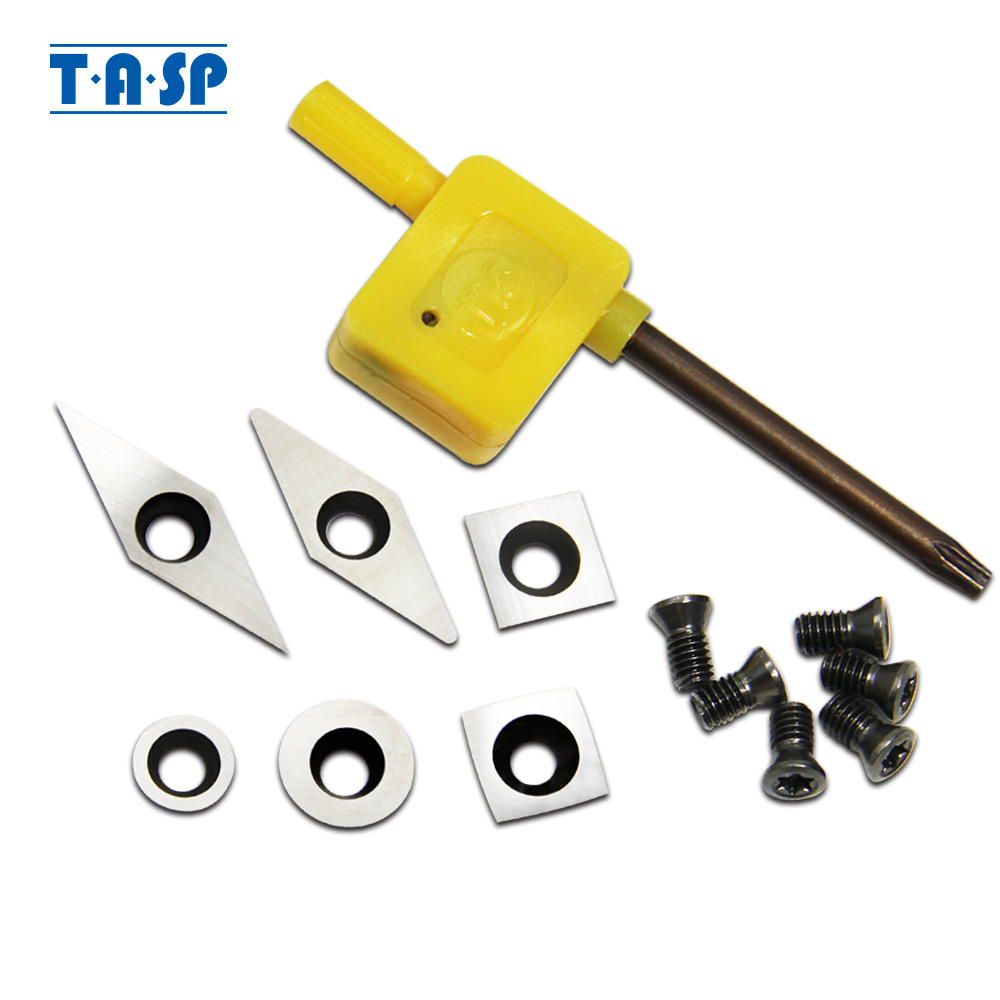 Zestaw płytek węglikowych TASP – Woodturning Tools Set Hss recenzja i cena