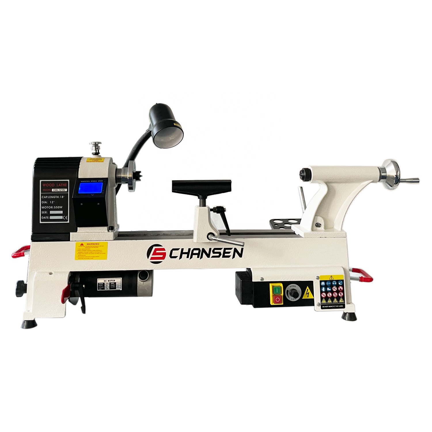CHANSEN Produkt # CWL1218V Min – Woodworking Lathe Variable Speed 550W recenzja i cena