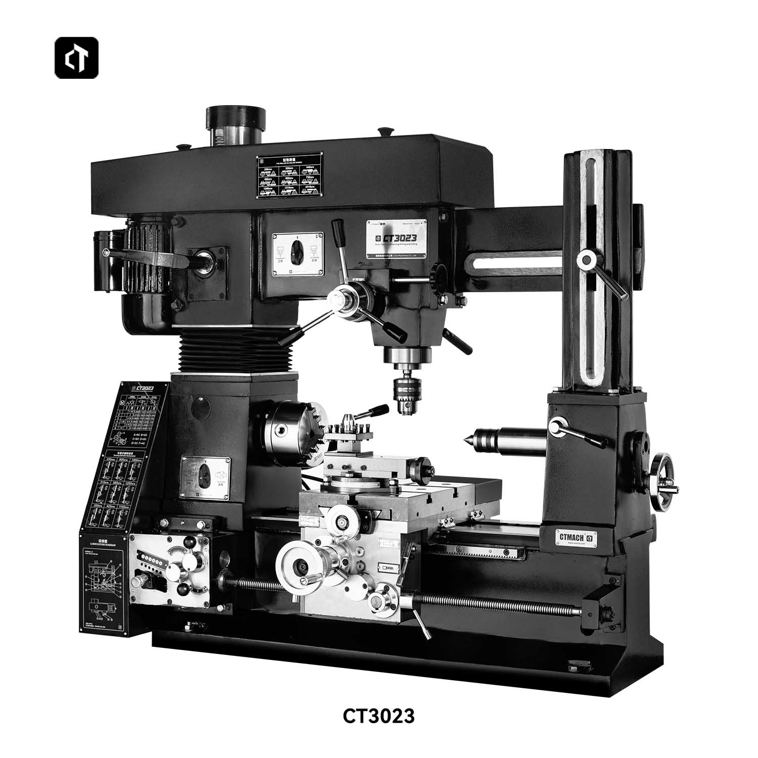 CT3023 – wielofunkcyjna tokark – Bench Lathe 750W Metal recenzja i cena