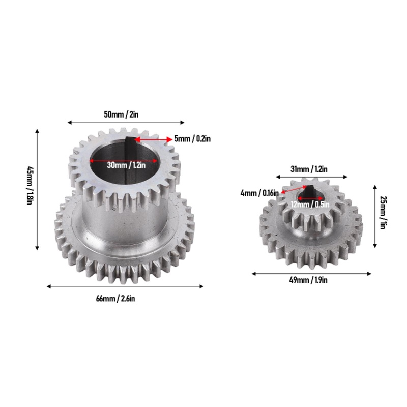 Zestaw metalowych zębatek, 2-b – Mini Metal Lathe 7X14 recenzja i cena